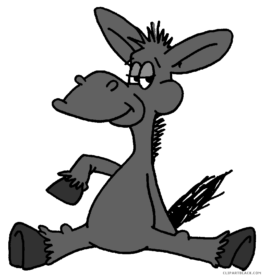 Clipartblack com animal free. Donkey clipart draw cartoon