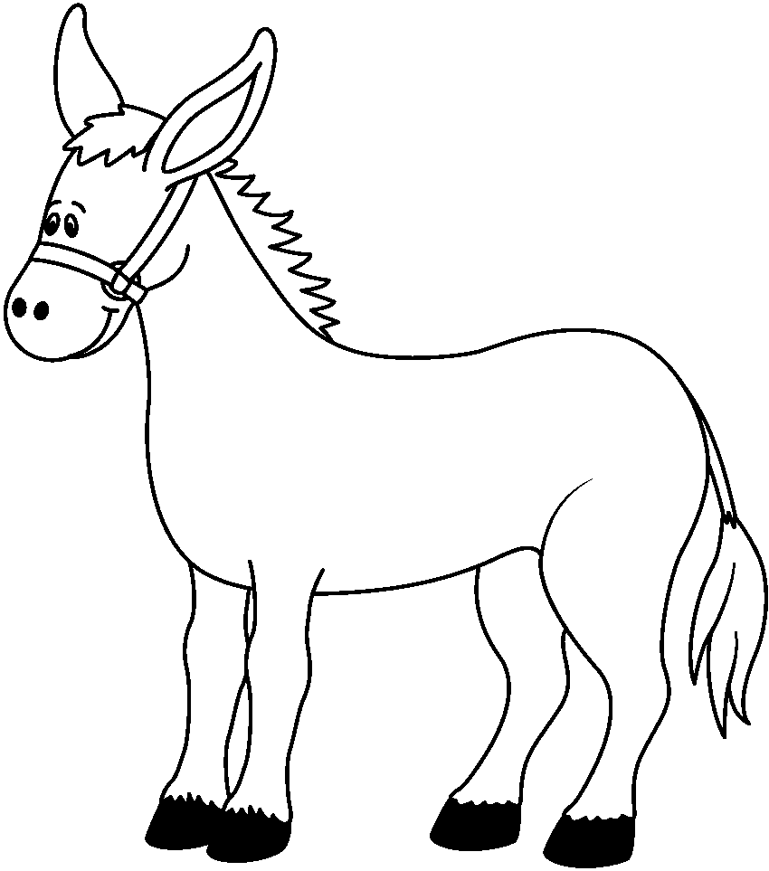 Free download best on. Donkey clipart drawn