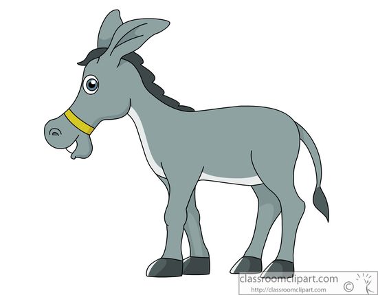 donkey clipart illustration