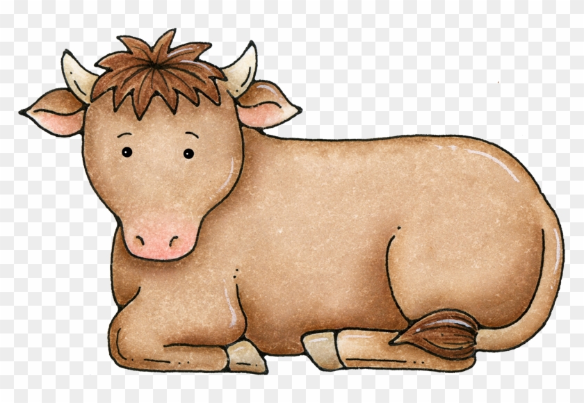 Nativity scene cow free. Donkey clipart manger