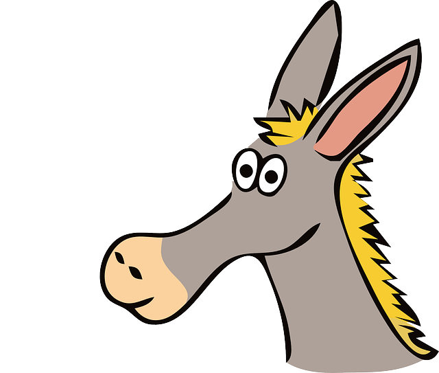 mule clipart grey donkey