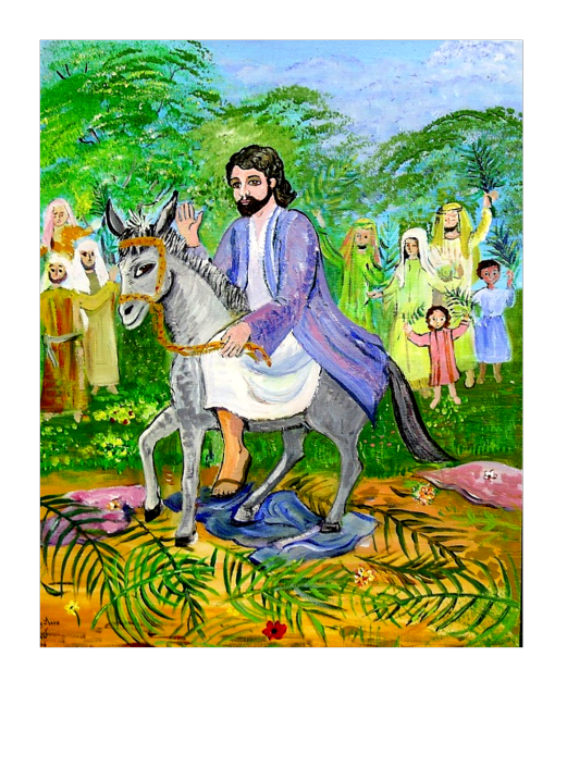 donkey clipart palm sunday