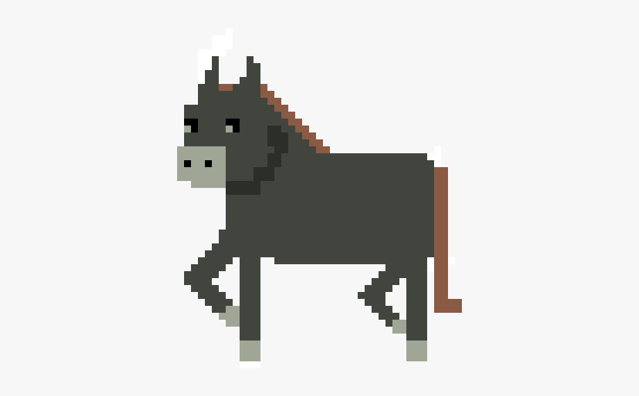 donkey clipart pixel art