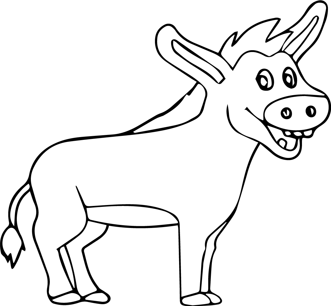 donkey clipart printable