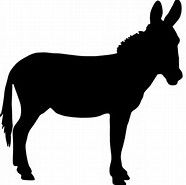 donkey clipart silhouette