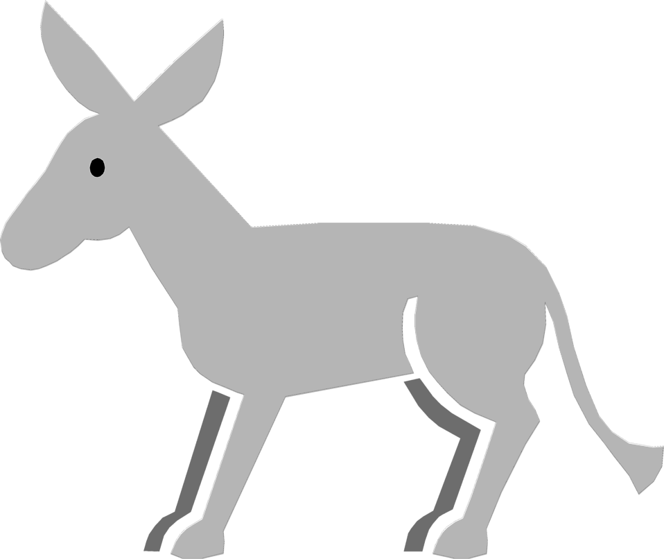 donkey clipart vector