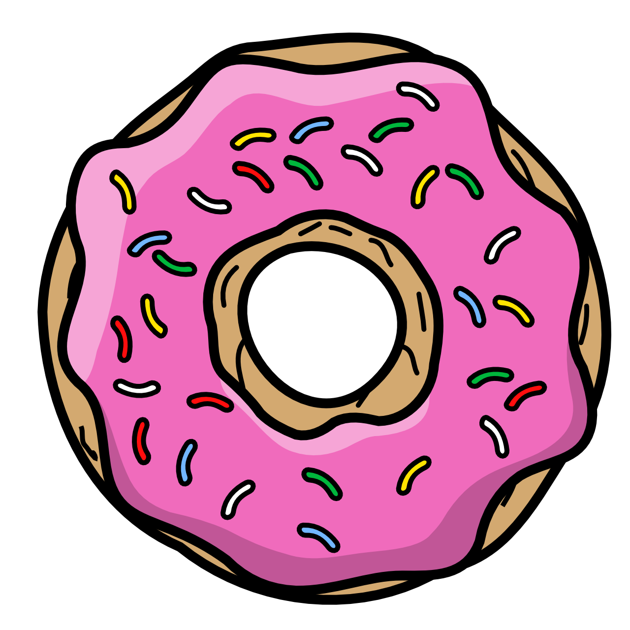 donut clipart bite