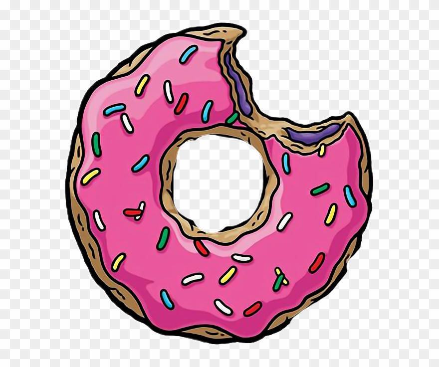 donut clipart bite