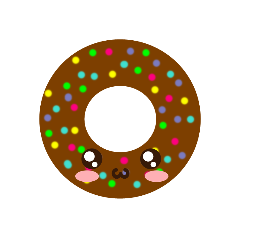 pattern clipart donuts