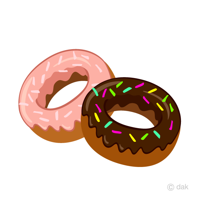Donut clipart doughnut. Chocolate donuts free picture