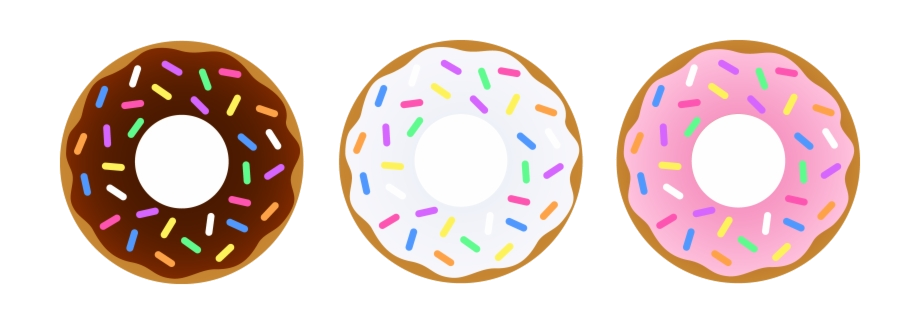 Donut clipart doughnut. Free clipartio dunkin donuts