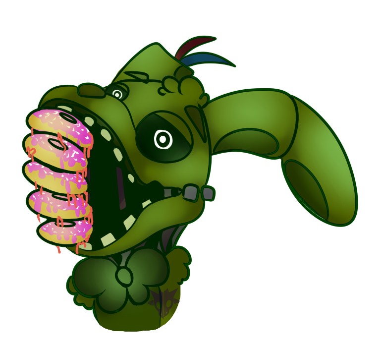 Donuts clipart eating. Springtrap a jelly donut
