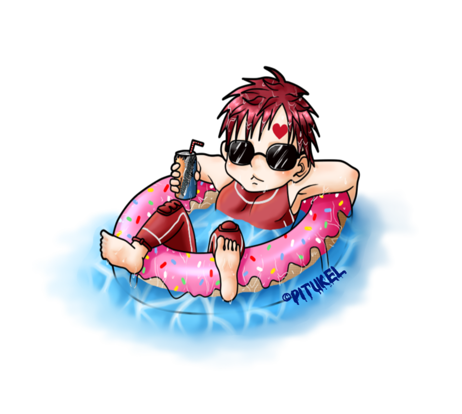 Donut clipart float. Gaara by pitukel on