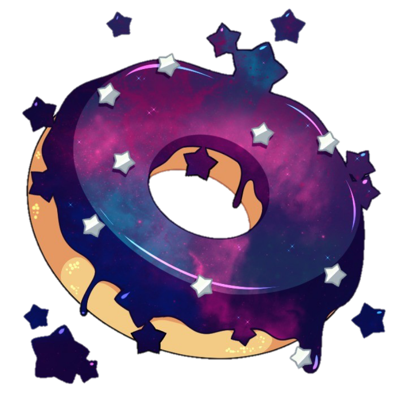 galaxy clipart donut