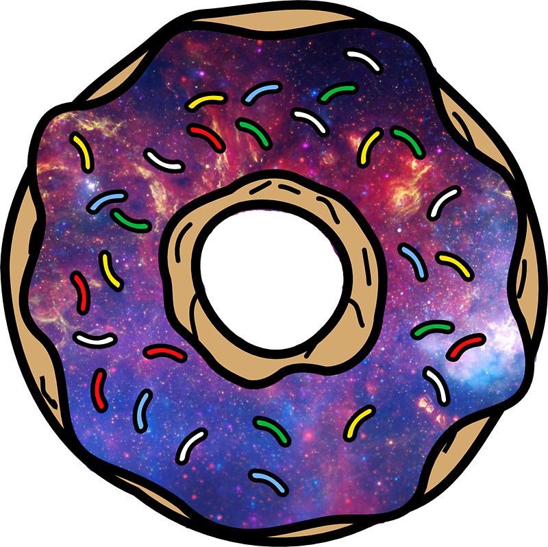 donut clipart galaxy