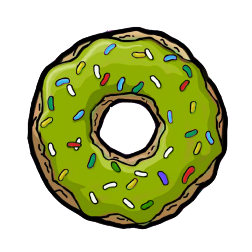 donut clipart green