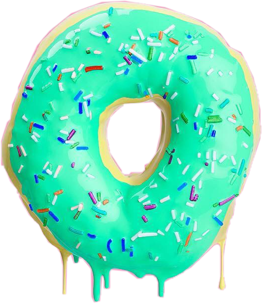 doughnut clipart green