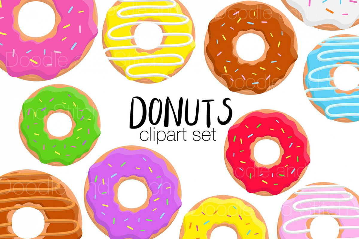 donut clipart illustration