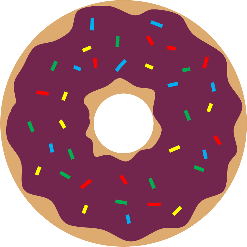 Literary hoots donuts storytime. Doughnut clipart colorful