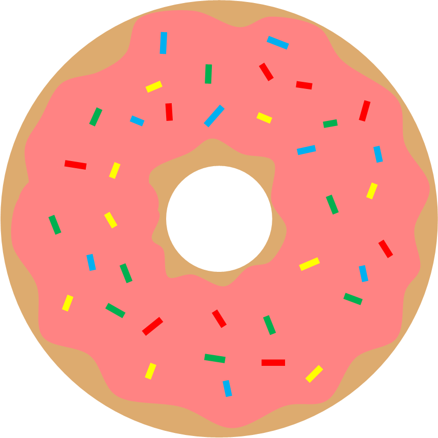 green clipart donuts