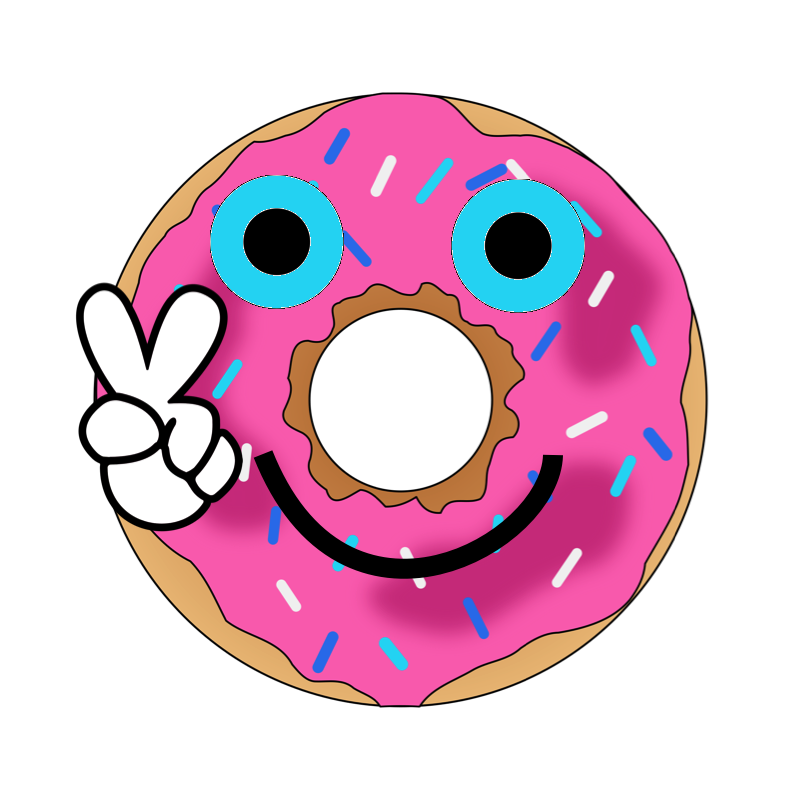 Face clipart donut. The slumber party follow