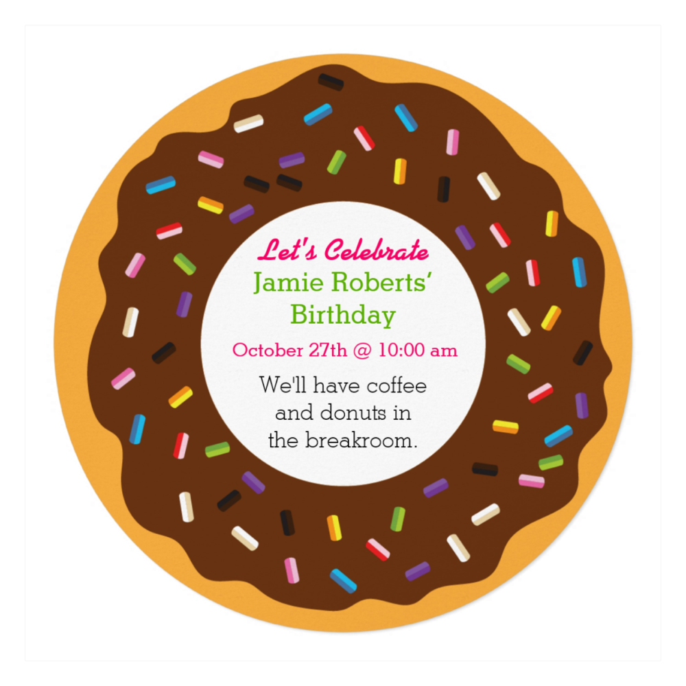 party clipart donut