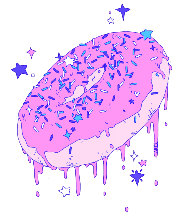 donut clipart pastel