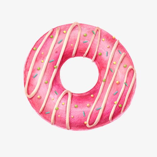 donuts clipart pink