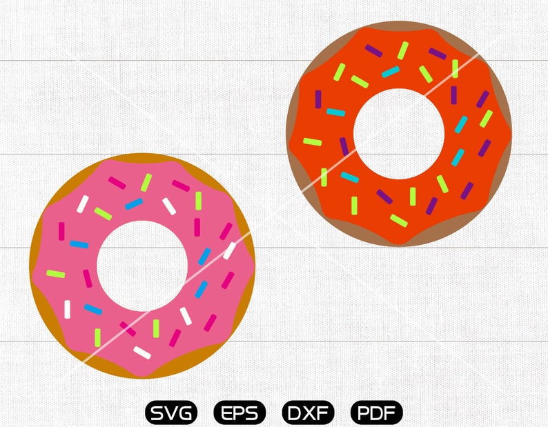 donut clipart silhouette