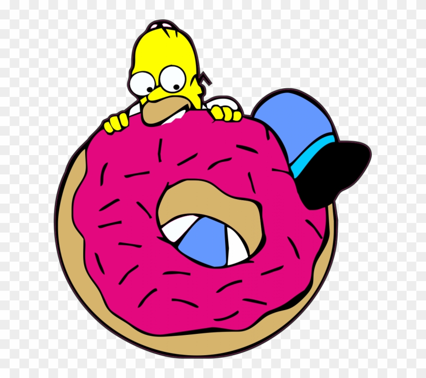 donut clipart simpsons donut