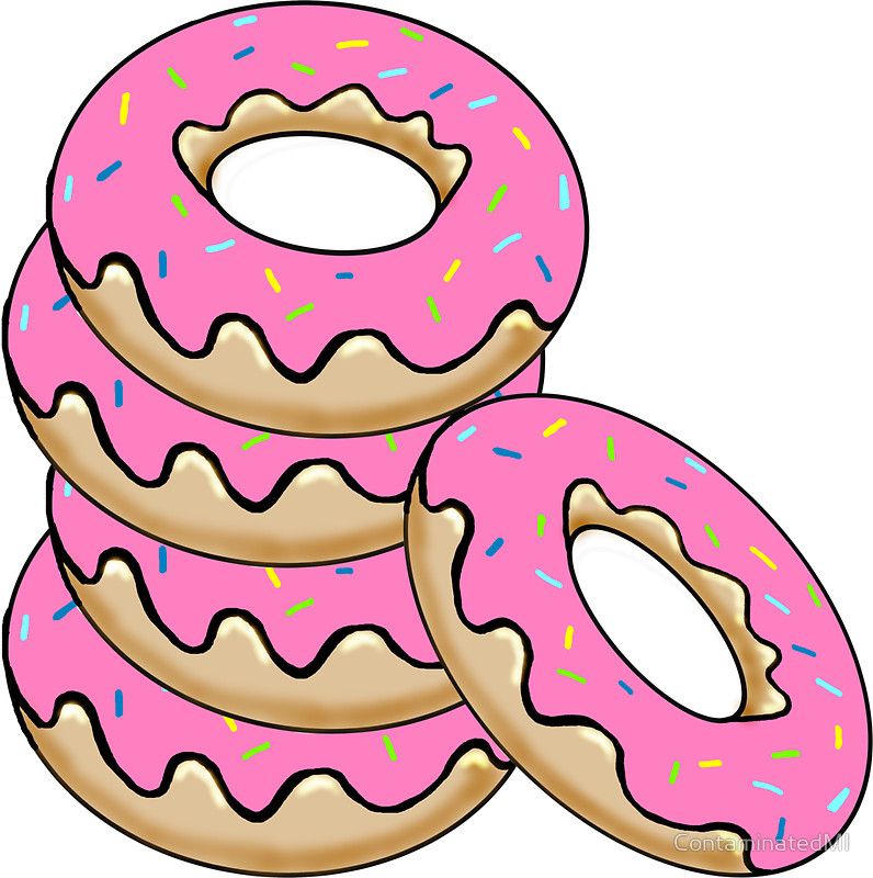 donut clipart stacked