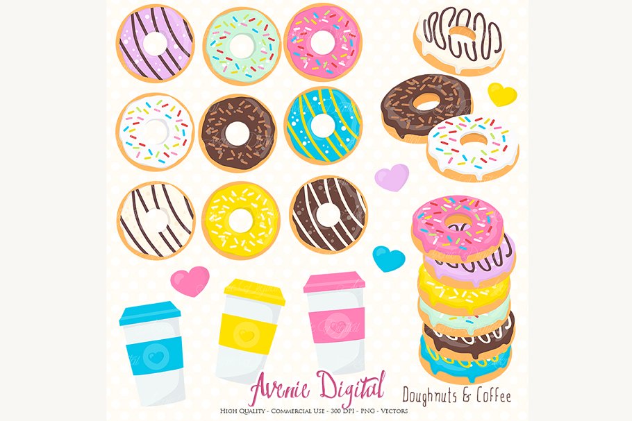 donut clipart sweet