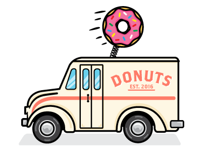 donut clipart truck