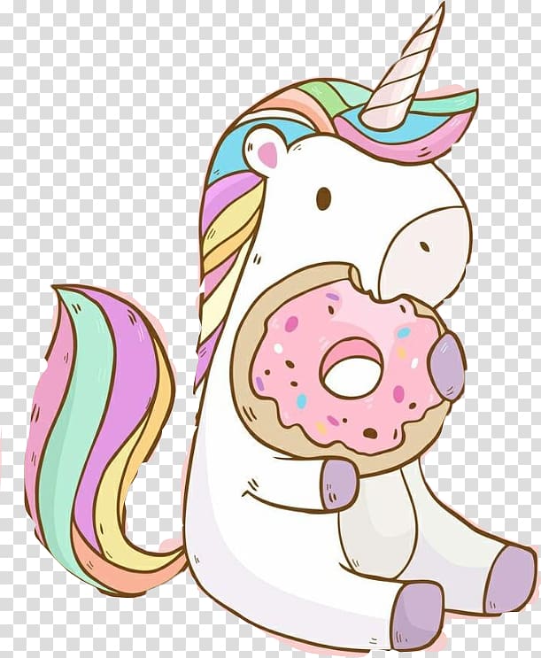Free download eating artwork. Doughnut clipart unicorn