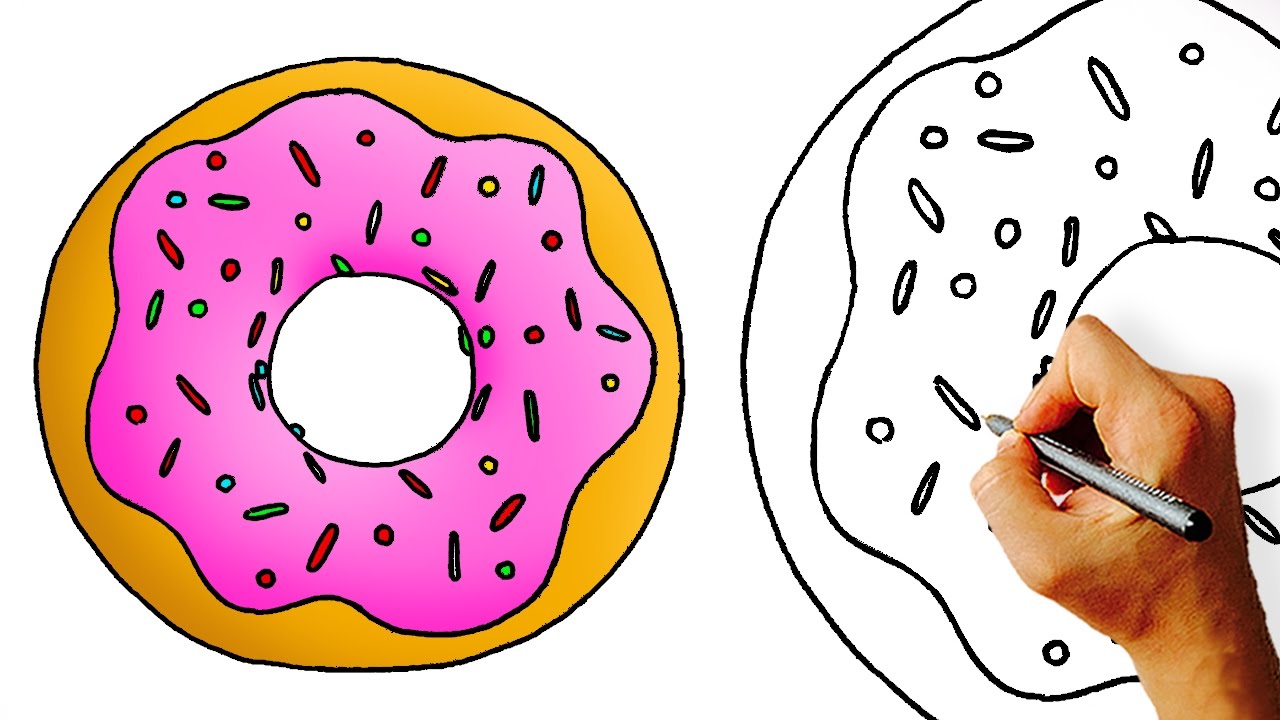 donuts clipart easy cartoon