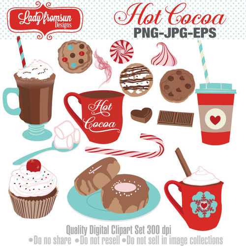 donuts clipart hot chocolate