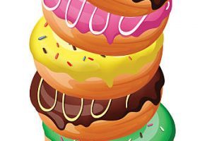 donuts clipart stack