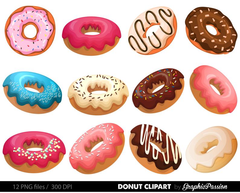 donuts clipart sugary food