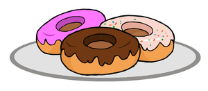 donuts clipart three