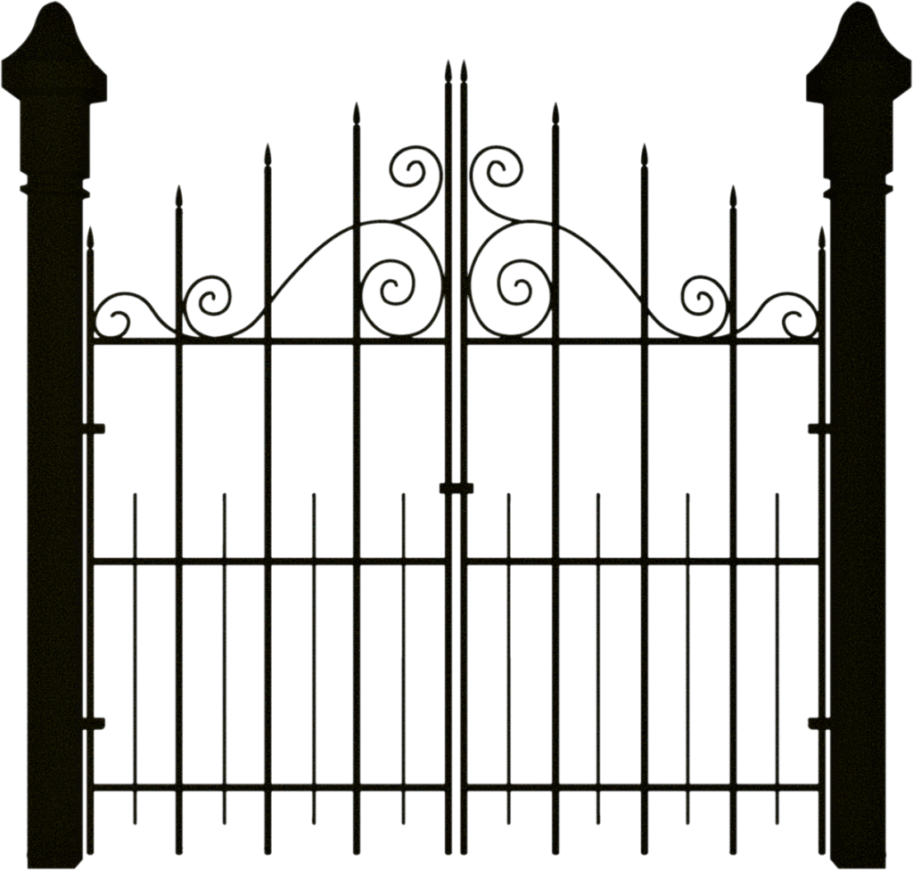 spooky clipart fence