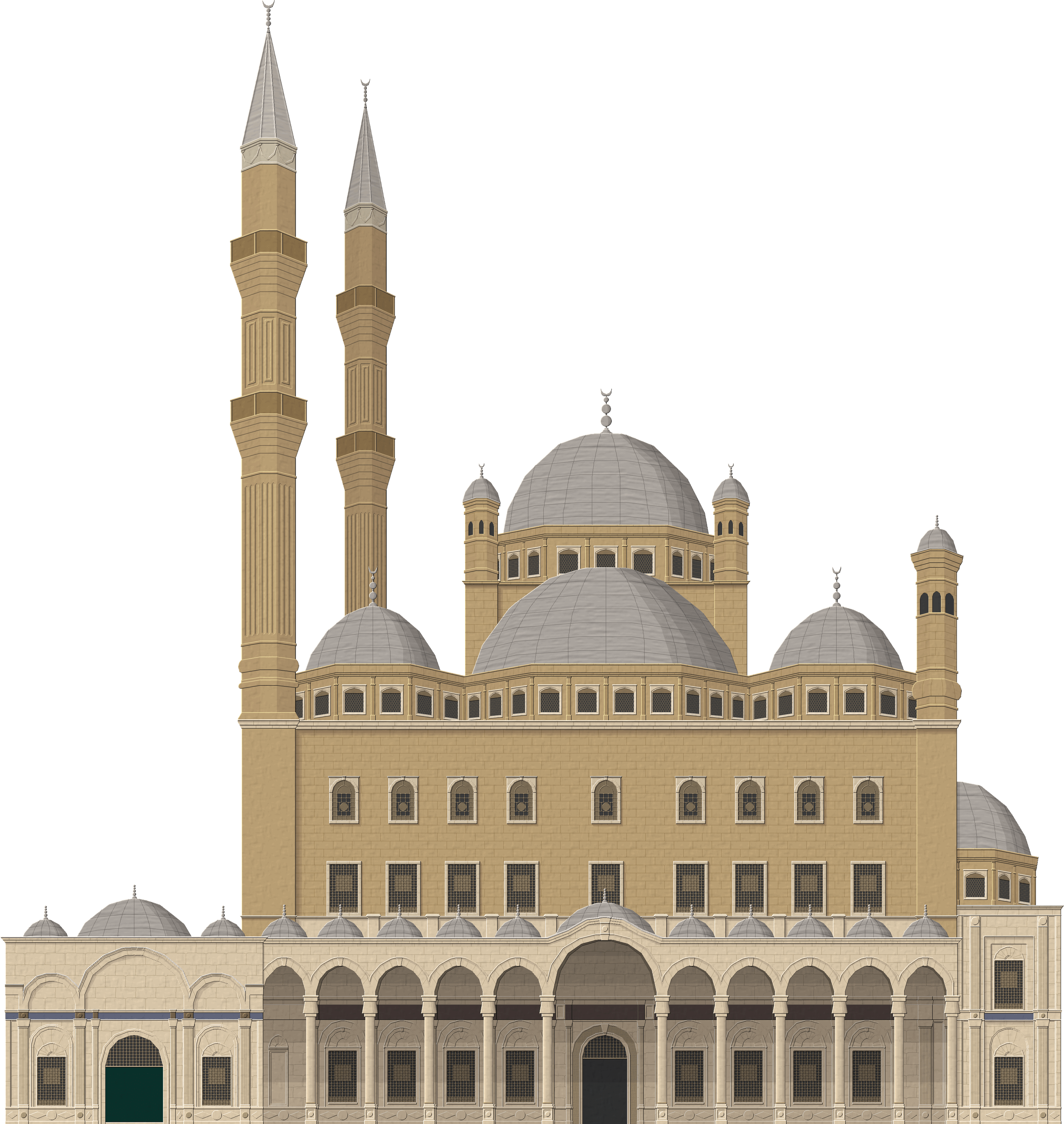 Mosque clipart mosque dome. Colourful islam transparent png