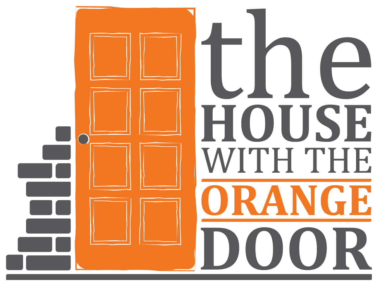 door clipart orange door