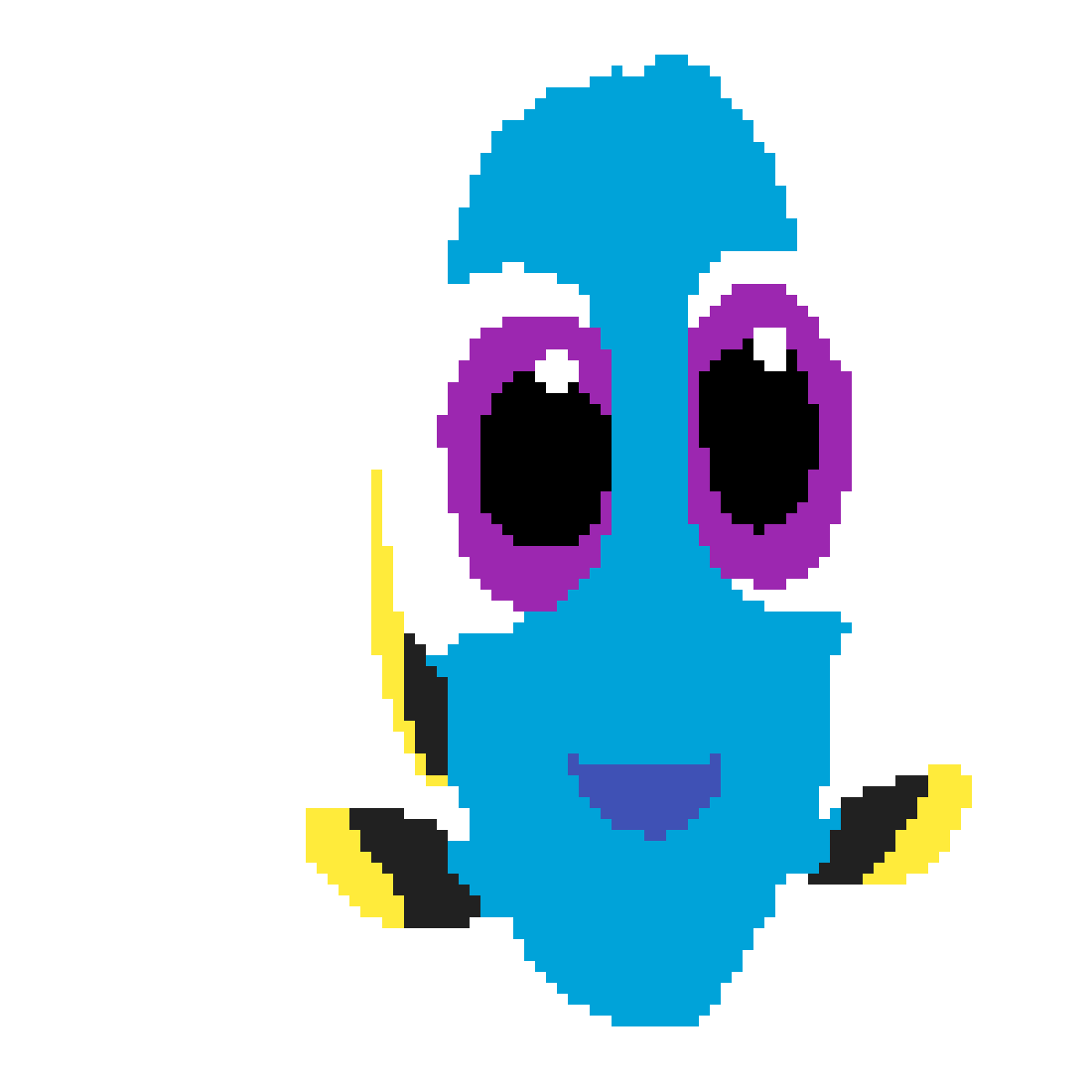 Pixilart by feathers. Dory clipart baby dory