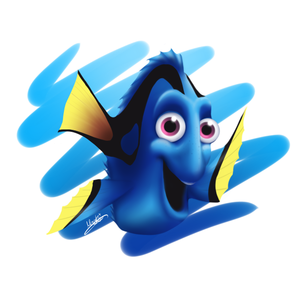 Weasyl. Dory clipart just keep swimming