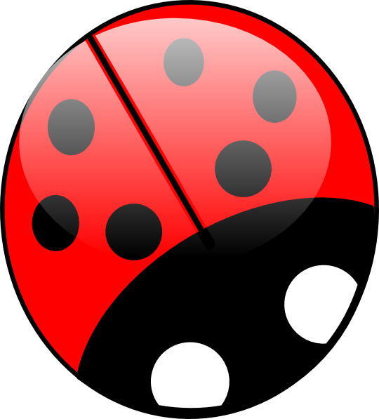 Dot clipart bright colored. Ladybug colors clip art