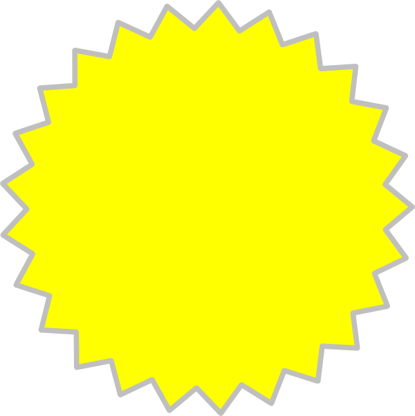 Yellow burst clip art. Dot clipart bursts