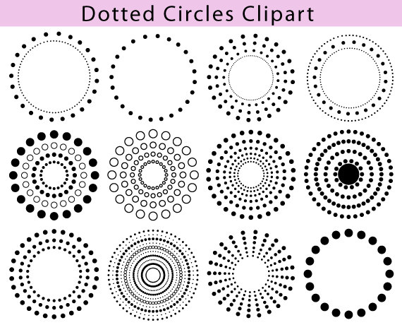 dot clipart circular