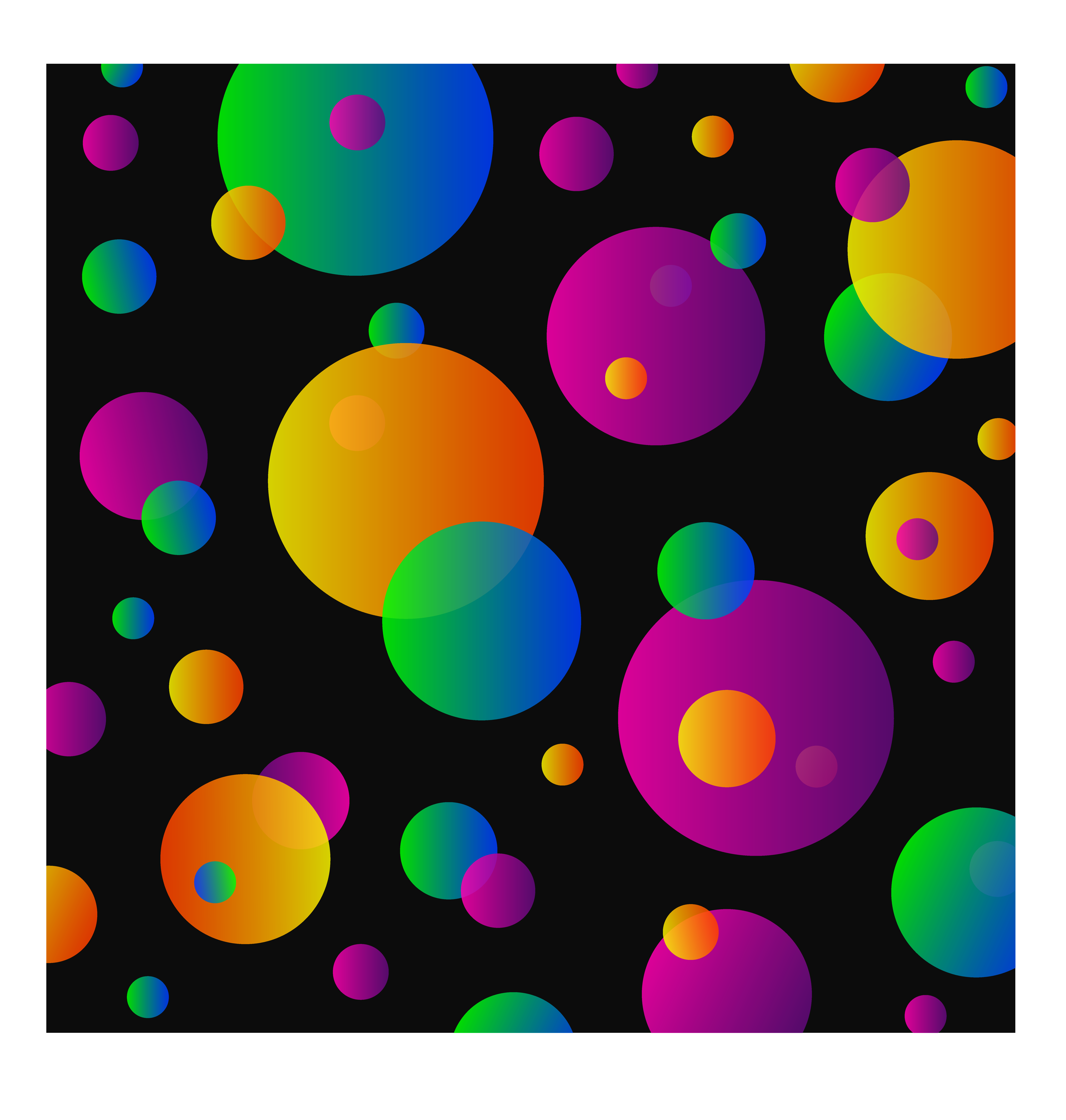 Colorful circles pattern on. Dot clipart colour full
