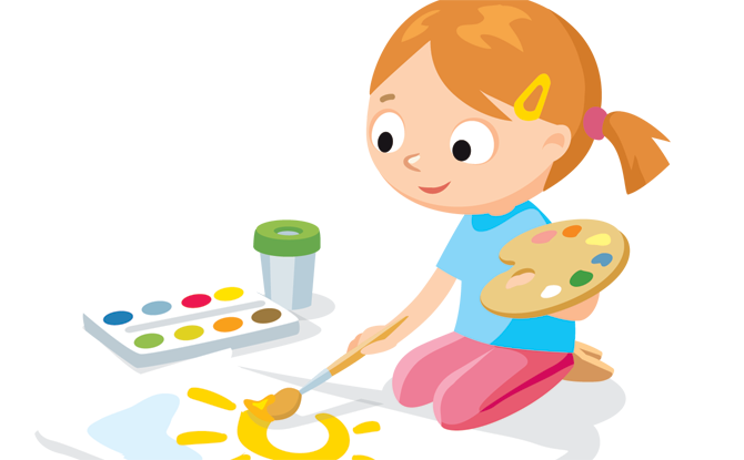 painting clipart child painting