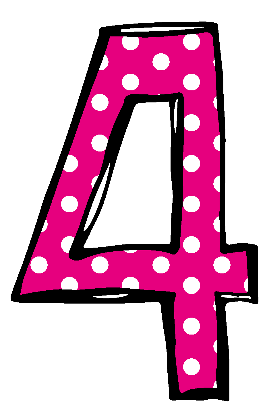4 clipart number 1. Clip art numbers kid
